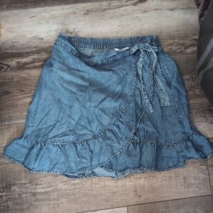 LC Lauren Conrad Blue Denim Skirt